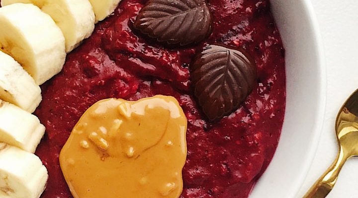 Rødbede/chokolade havregrød